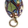 RUSSIAN 84 GILT SILVER ENAMEL EASTER EGG PENDANT PIC-4