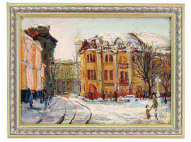 RUSSIAN ST PETERSBURG PAINTING BY ANDREY LARIONOV