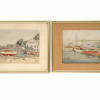 MID CENTURY AMERICAN BOAT PAINTINGS BY CARL BUCK PIC-0