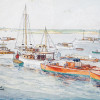 MID CENTURY AMERICAN BOAT PAINTINGS BY CARL BUCK PIC-2
