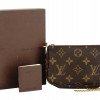 ORIGINAL LOUIS VUITTON LEATHER POCHETTE SOIR BAG IOB PIC-1