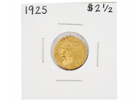 1925 INDIAN HEAD $2 1/2 QUARTER EAGLE GOLD COIN