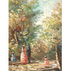 AMERICAN IMPRESSIONIST OIL PAINTING BY A WALTERS PIC-1