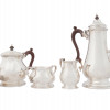 C J VANDER LTD ENGLISH SILVER TEA AND COFFEE SET PIC-0