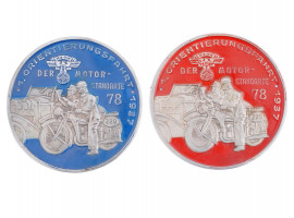 NAZI GERMAN 1937 NSKK RALLY PARTICIPANTS PLAQUES