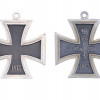 WWI WWII NAZI GERMAN GRAND IRON CROSSES SET PIC-2