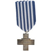 WWII POLISH SILVER AUSCHWITZ CROSS MEDAL WITH RIBBON PIC-1