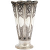 ANTIQUE PERSIAN ESFAHAN HAND CRAFTED SILVER VASE PIC-0