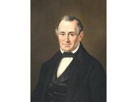 ANTIQUE 19 C OIL PORTRAIT OF JAMES TALLMADGE JR.