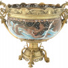 JAPANESE GILT BRONZE CLOISONNE ENAMEL CENTERPIECE PIC-0