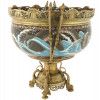 JAPANESE GILT BRONZE CLOISONNE ENAMEL CENTERPIECE PIC-1