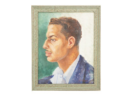 MALE PORTRAIT OIL PAINTING BY JAMES AMOS PORTER