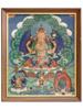 ANTIQUE CHINESE QING ERA BUDDHA THANGKA PAINTING PIC-0