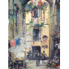 ITALIAN CITYSCAPE OIL PAINTINGS BY MARIO FERDELBA PIC-1