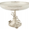 HAMMERED NICKEL PLATED FRUIT BOWL BY MICHAEL ARAM PIC-0