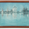 RUSSIAN CHURCH WATERCOLOR SIGNED BY THE ARTIST PIC-0