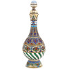 LARGE RUSSIAN GILT SILVER ENAMEL PERFUME BOTTLE PIC-0