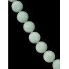 CHINESE BEADED JADE NECKLACE WITH 14K GOLD CLASP PIC-1