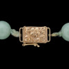 CHINESE BEADED JADE NECKLACE WITH 14K GOLD CLASP PIC-2