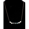 14K GOLD CHAIN NECKLACE WITH TAHITIAN PEARLS PIC-0