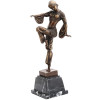 ART DECO FEMALE BRONZE STATUE BY DEMETRE CHIPARUS PIC-0