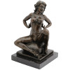 MID CENTURY FEMALE NUDE BRONZE FIGURINE BY PREISS PIC-1