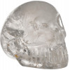 VINTAGE CARVED ROCK CRYSTAL SKULL FIGURINE PIC-0