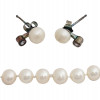 GENUINE WATER PEARL STERLING SILVER JEWELRY SETS PIC-2