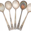 SOVIET NICKEL SILVER AND ONEIDA COMMUNITY SPOONS PIC-1