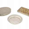 STERLING SILVER COMPACT CASES AND MINIATURE PLATE PIC-0