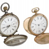 800 MEDITERRANEAN SILVER POCKET WATCHES IN CASES PIC-0