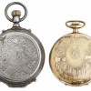 800 MEDITERRANEAN SILVER POCKET WATCHES IN CASES PIC-1