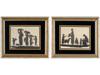ANTIQUE SILHOUETTE LITHOGRAPHS BY EDWARD ORME PIC-0