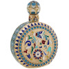 RUSSIAN GILT SILVER ENAMEL PERFUME BOTTLE PIC-0