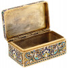 RUSSIAN GILT SILVER ENAMEL LIDDED PILL BOX PIC-3