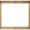 ANTIQUE FRENCH CARVED WOOD AND GILT PICTURE FRAME PIC-0