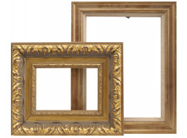 ORNATE AND PLEIN AIR GILT WOODEN PICTURE FRAMES