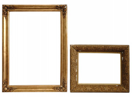 VINTAGE EUROPEAN SCHOOL CARVED GILT WOODEN FRAMES