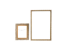 CONTINENTAL SCHOOL HAND CARVED GILT WOODEN FRAMES
