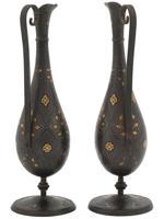 INDO PERSIAN GOLD INLAID DAMASCUS STEEL PITCHERS