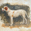 RUSSIAN OIL PAINTING DOGS BY IVAN POCHITONOV 1915 PIC-2