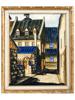 MID CENT FRENCH CITYSCAPE OIL PAINTING BY LOUISE PIC-0