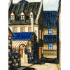 MID CENT FRENCH CITYSCAPE OIL PAINTING BY LOUISE PIC-1