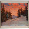 RUSSIAN LANDSCAPE OIL PAINTING BY PIOTR LIVOFF PIC-0