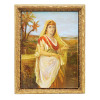 FRAMED BIBLICAL FEMALE PORTRAIT PAINTING ON BOARD PIC-0