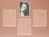 EDITH PIAF FRAMED PHOTO AND HAND WRITTEN LETTERS PIC-1