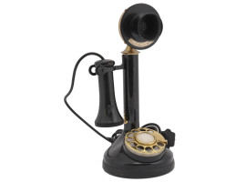 1970S JAPANESE CANDLESTICK ROTARY DIAL TELEPHONE