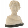 ANTIQUE CARVED ALABASTER BUST BY A. GENNAI C 1900 PIC-1