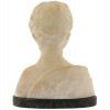 ANTIQUE CARVED ALABASTER BUST BY A. GENNAI C 1900 PIC-2