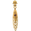 RUSSIAN 14K GOLD RUBY STONE AND DIAMONDS BOOKMARK PIC-0